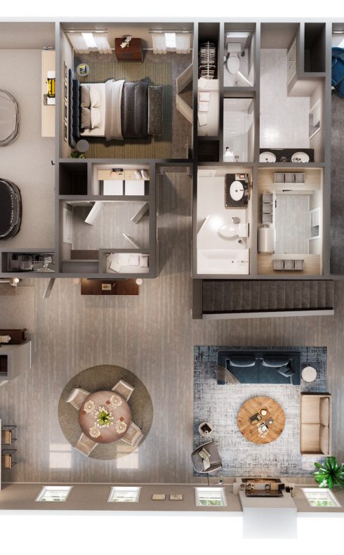 Verona Main Level Rendering